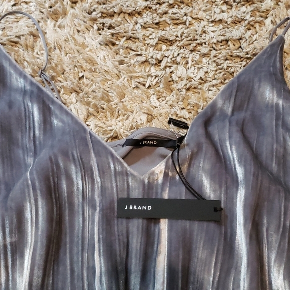 J Brand Lucy Velvet Peplum Cami Top NEW - Picture 3 of 9